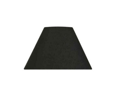 "12"" Cotton Coolie Lampshade - Black"