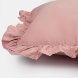 OHS 2 Pack Faux Linen Frill Cushion Cover, Blush - 45 X 45Cm - thumbnail 5