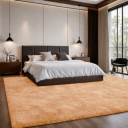 Aspire Homeware Non-Slip Beige Shaggy Rug Soft Fluffy Washable, Living Area And Dining Room Rug, (L)290Cm X (W)200Cm - thumbnail 6