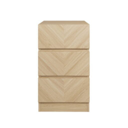 Gfw Catania Pair Of 3 Drawer Bedside Tables Euro Oak - thumbnail 3