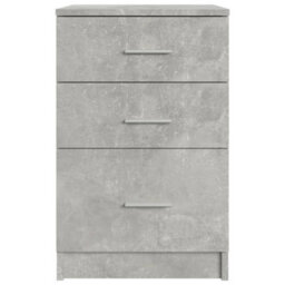 Berkfield Minimalist Bed Cabinet Concrete Grey 40X40X63 Cm Engineered Wood - thumbnail 6