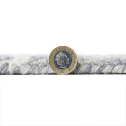 Handmade Modern Easy To Clean Floral Grey Ivory Wool Rug For Living Room & Bedroom-120Cm X 170Cm - thumbnail 3