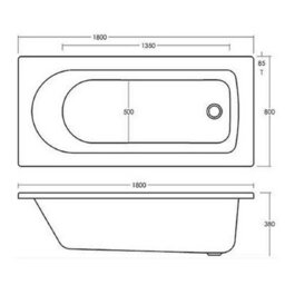 Veebath Rosina 1800mm Bath Vanity Unit, Toilet & Taps Bathroom Suite - thumbnail 2