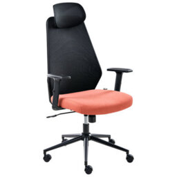 Beliani  Office Chair Oryn Fabric Red - thumbnail 1