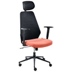 Beliani  Office Chair Oryn Fabric Red - thumbnail 5
