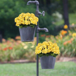4 Pack Artificial Geraniums, Outdoor Artificial Flower Bouquet For Wedding, Garden, Indoor Decoration, Yellow - thumbnail 4