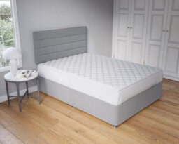 16Inch Deep Quilted Mattress Protector Microfibre Soft Touch Fitted Sheet - thumbnail 1