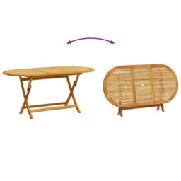 Berkfield 9 Piece Garden Dining Set Solid Wood Acacia And Textilene - thumbnail 7