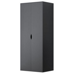 Afn Home Delvito 4 Piece Bedroom Set,  2 Door Wardrobe, 5 Drawer Chest & 2 Bedside Cabinets, Matt Black - thumbnail 2