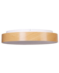 Beliani Integrated Led Round Ceiling Light 60Cm Brown With Remote And Dimmer - thumbnail 2