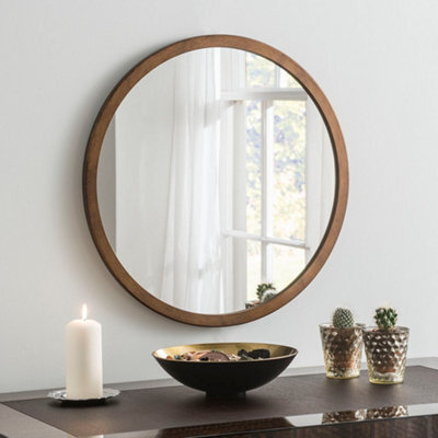 Yearn Simple Round Wall Mirror Bronze 70Cm - image 1