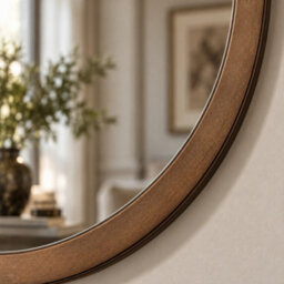 Yearn Simple Round Wall Mirror Bronze 70Cm - thumbnail 3