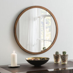 Yearn Simple Round Wall Mirror Bronze 70Cm