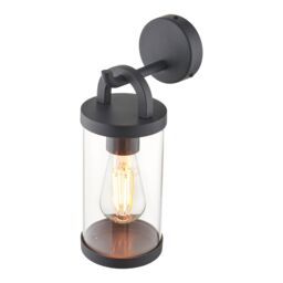 GoodHome Casterton Fixed Matt Grey Mains-Powered (Wired) Incandescent Outdoor Wall Light - thumbnail 2