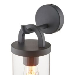 GoodHome Casterton Fixed Matt Grey Mains-Powered (Wired) Incandescent Outdoor Wall Light - thumbnail 3
