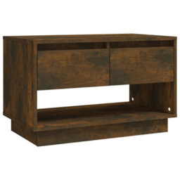 Berkfield Durable Tv Cabinet Smoked Oak 70X41X44 Cm Engineered Wood - thumbnail 1