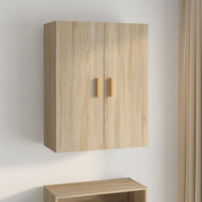 Berkfield Hanging Wall Cabinet Sonoma Oak 69.5X34X90 Cm - image 1