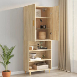 Berkfield Hanging Wall Cabinet Sonoma Oak 69.5X34X90 Cm - thumbnail 4