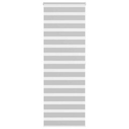 Berkfield Zebra Blind Light Grey 70X200 Cm Fabric Width 65.9 Cm Polyester