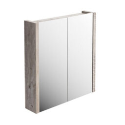 Plum&clay Walter Light Bare Wood Single Mirrored Cabinet (W)750mm