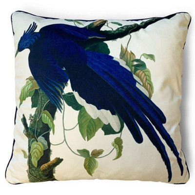 John James Audubon Columbia Jay Filled Cushion Multicoloured (55Cm X 55Cm)