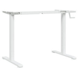 Walplus Adjustable Standing Desk White Steel Frame 94 To 135X60 Cm - thumbnail 7