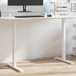 Walplus Adjustable Standing Desk White Steel Frame 94 To 135X60 Cm - thumbnail 1