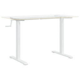 Walplus Adjustable Standing Desk White Steel Frame 94 To 135X60 Cm - thumbnail 4