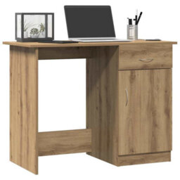 Walplus Desk Artisan Oak 100X50X76 Cm Engineered Wood - thumbnail 3