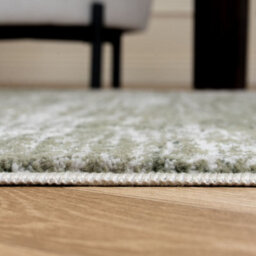 The Rugs Montana Cream And Green Abstract Area Rug And Runner Soft Durable Pet Friendly Easy To Clean Living Room Bedroom 3800Crgn - thumbnail 4