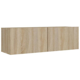 Berkfield 8 Piece Tv Cabinet Set Sonoma Oak Engineered Wood - thumbnail 5