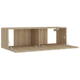 Berkfield 8 Piece Tv Cabinet Set Sonoma Oak Engineered Wood - thumbnail 6