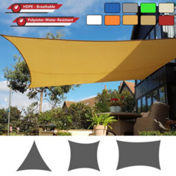 Sun Shade Sail Grey 3X3M Square Outdoor Garden Patio Party Sunscreen Awning Canopy Uv Block - thumbnail 9