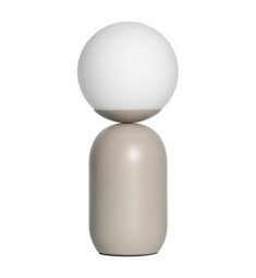 Nordlux Notti Metal Table Lamp Hand Blown Glass Grey,mains - thumbnail 4