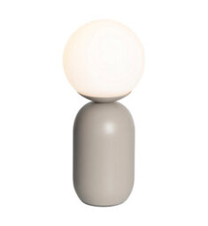 Nordlux Notti Metal Table Lamp Hand Blown Glass Grey,mains - thumbnail 2