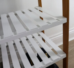 Aspect Furniture 4 Tier Wooden Shoe Rack With Bamboo Frames - thumbnail 4