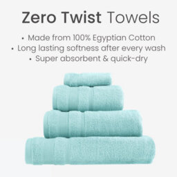 Allure Bath Fashions Luxury Zero Twist Egyptian Cotton Hand Towel - Duckegg - thumbnail 5