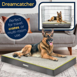 Dreamcatcher Grey Extra Large Dog Bed Orthopaedic Xxl Flat Crate Pet Mattress 137X112X9Cm, Removable Washable Cover - thumbnail 8