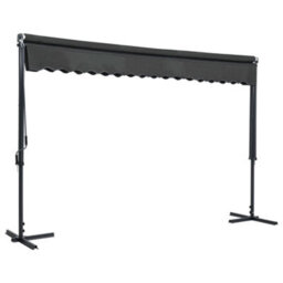 Walplus Free Standing Awning Garden Sun Shade Canopy Gazebo For Back Door, Porch, Patio 400X300 Cm Anthracite - thumbnail 2