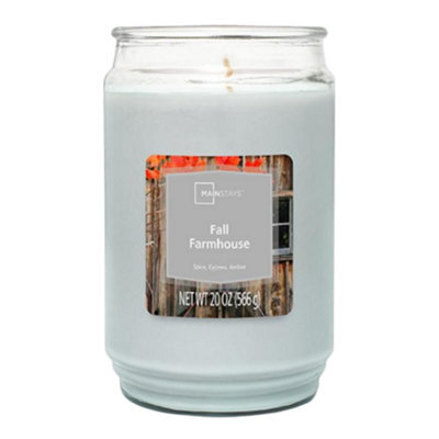 Mainstays Fall Farmhouse Scented Candle 566G Glass Jar - image 1