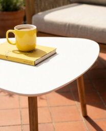 Nöa & Nani Noa & Nani Malme Extra Large Outdoor Side Table For Balcony & Patio In White - thumbnail 3
