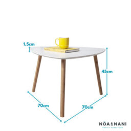 Nöa & Nani Noa & Nani Malme Extra Large Outdoor Side Table For Balcony & Patio In White - thumbnail 4