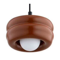 Luminosa Lighting Luminosa Tevo Slim Pendant Ceiling Light Terracotta, Opal Matte G9 - thumbnail 2