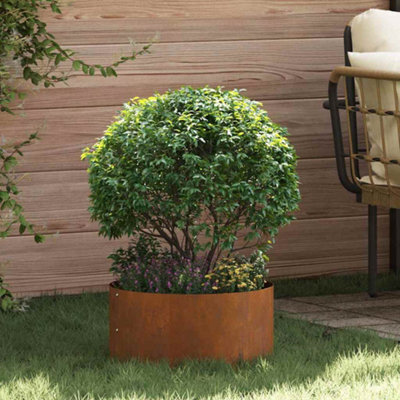 Berkfield Garden Planter Brown 40 X 40 X 20 Cm Corten Steel - image 1
