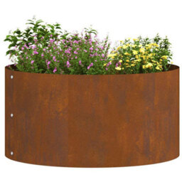 Berkfield Garden Planter Brown 40 X 40 X 20 Cm Corten Steel - thumbnail 3