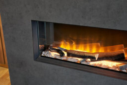 Acantha Bloc Pre-Built Fully Inset Media Wall Suite & Tv Board In Slate Effect - thumbnail 5