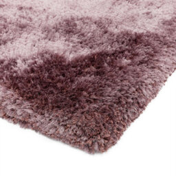 Pink Handmade , Luxurious , Modern , Plain , Shaggy , Sparkle Easy To Clean Rug For Living Room, Bedroom - 140Cm X 200Cm - thumbnail 2