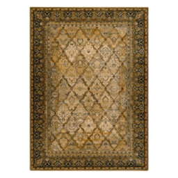 RugsX Wool Carpet Superior Grenada Frame, Diamonds, Oriental - Cognac 135X200 Cm - thumbnail 2
