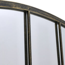 Living And Home Horizontal Arched Hollow Carved Decorative Window Mirror 110Cm (W) X 2Cm (D) X 70.5Cm (H) - thumbnail 7