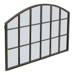 Living And Home Horizontal Arched Hollow Carved Decorative Window Mirror 110Cm (W) X 2Cm (D) X 70.5Cm (H) - thumbnail 4